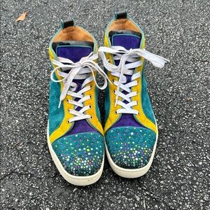 Christian Louboutin Multicolor High-Top Sneakers